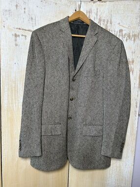Vintage Polo by Ralph Lauren Herringbone Sport Coat in Brown and Tan
